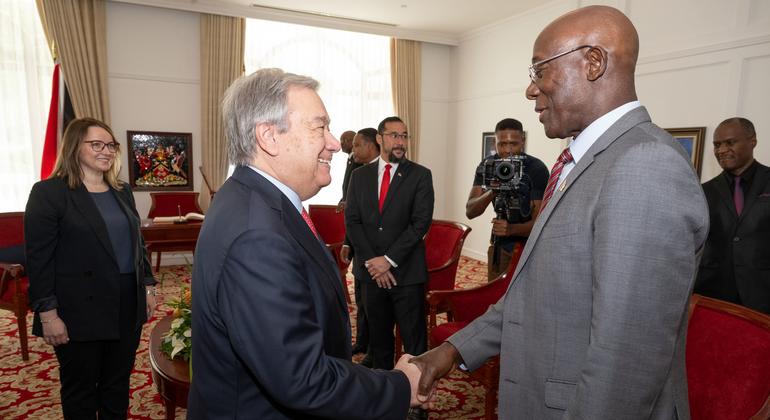 At Caribbean Summit, UN chief calls for climate action, debt relief, and urgent aid for Haiti